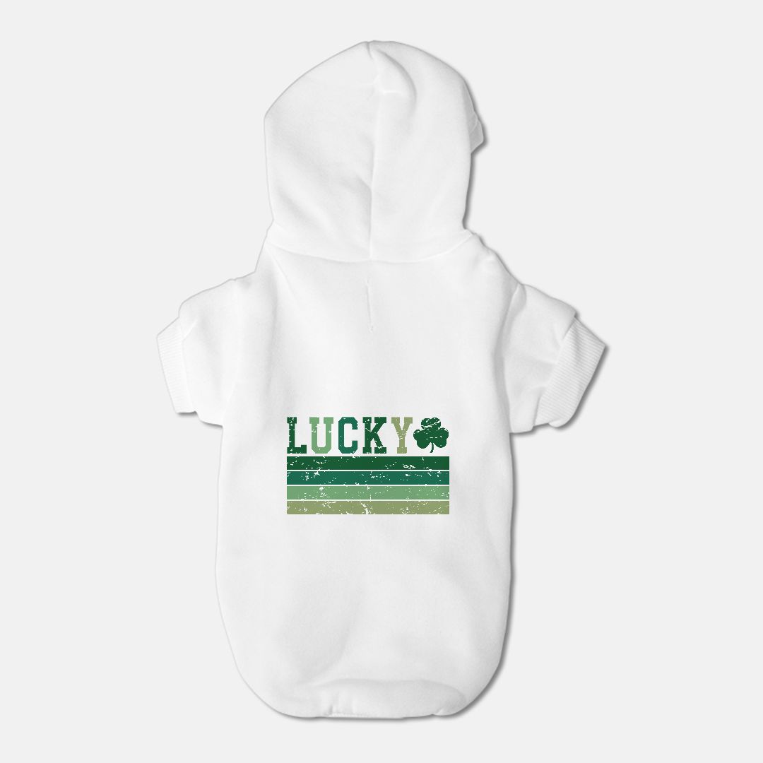 Lucky Retro Pet Hoodie -  Small Breed