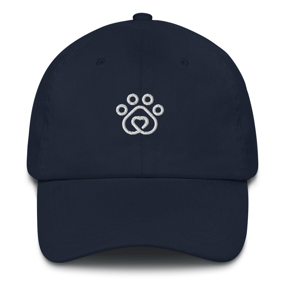 Pawprint Heart Baseball Cap