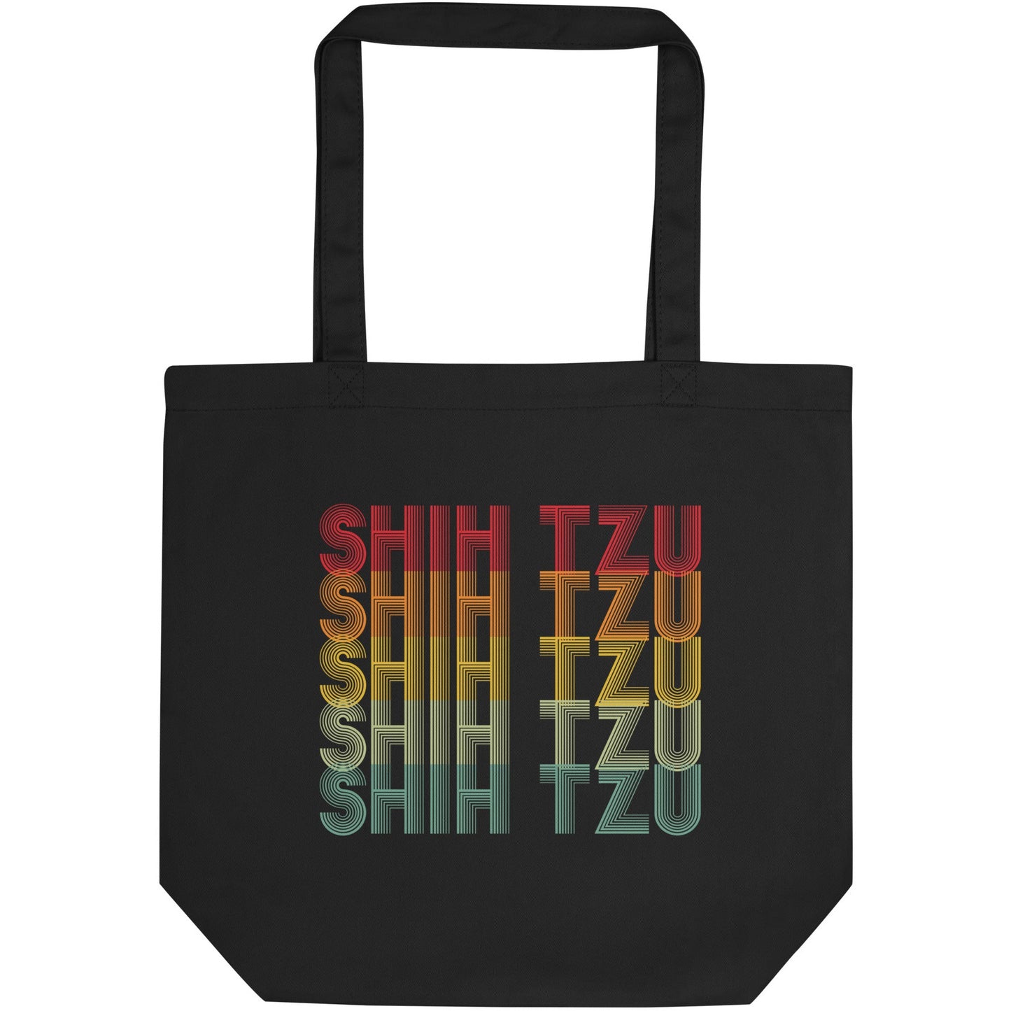 Shih Tzu Retro Typographical Eco Tote Bag