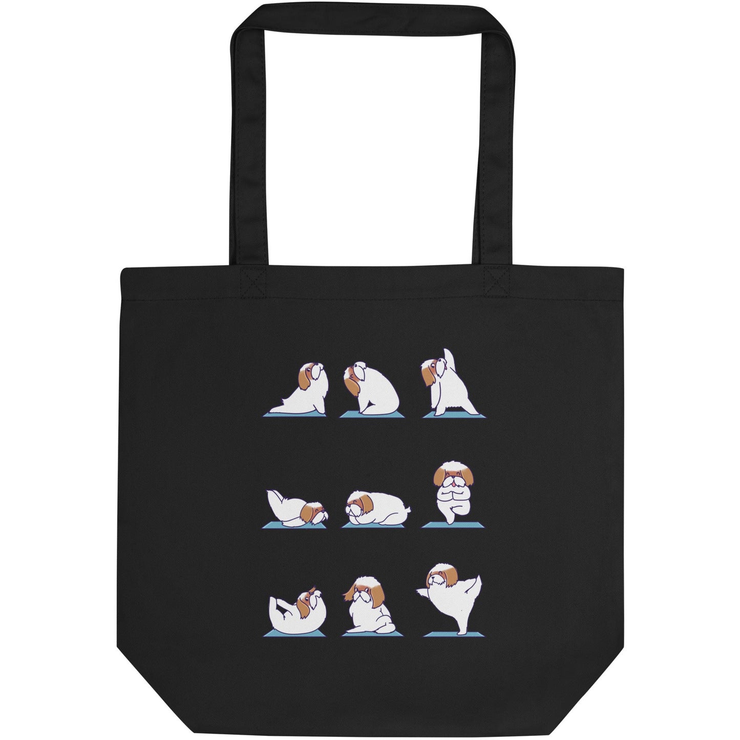 Shih Tzu Doing Yoga Eco Tote Bag