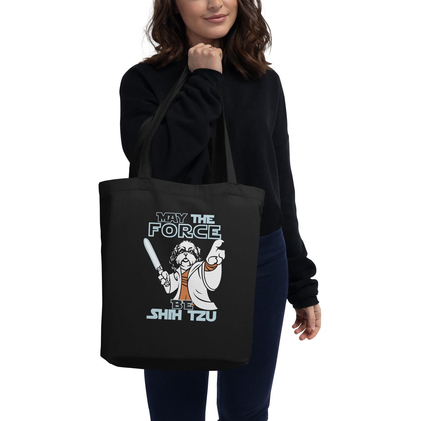 May the Force Be Shih Tzu Eco Tote Bag