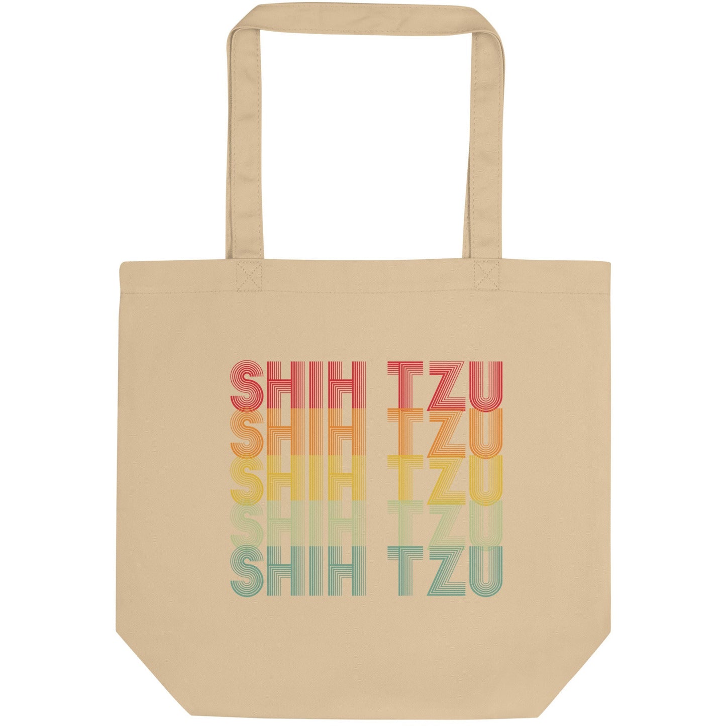 Shih Tzu Retro Typographical Eco Tote Bag