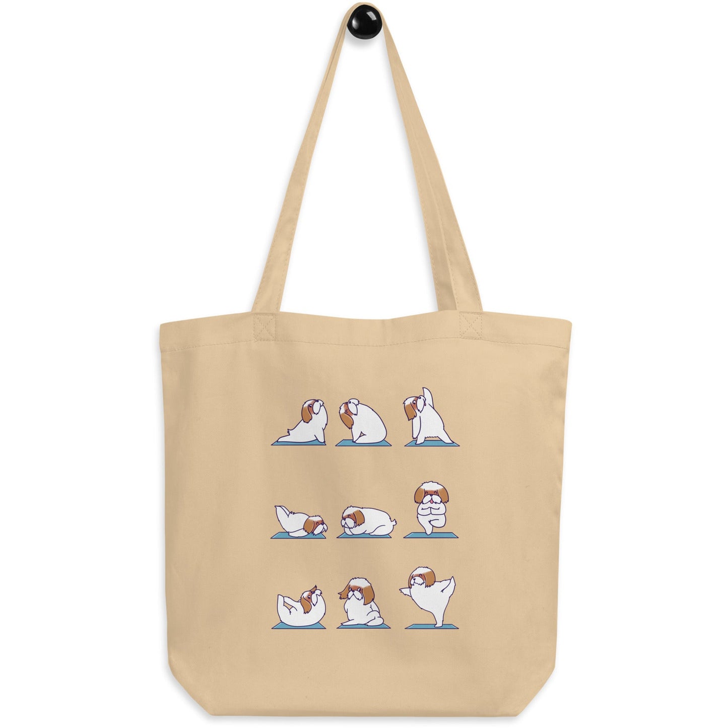 Shih Tzu Doing Yoga Eco Tote Bag