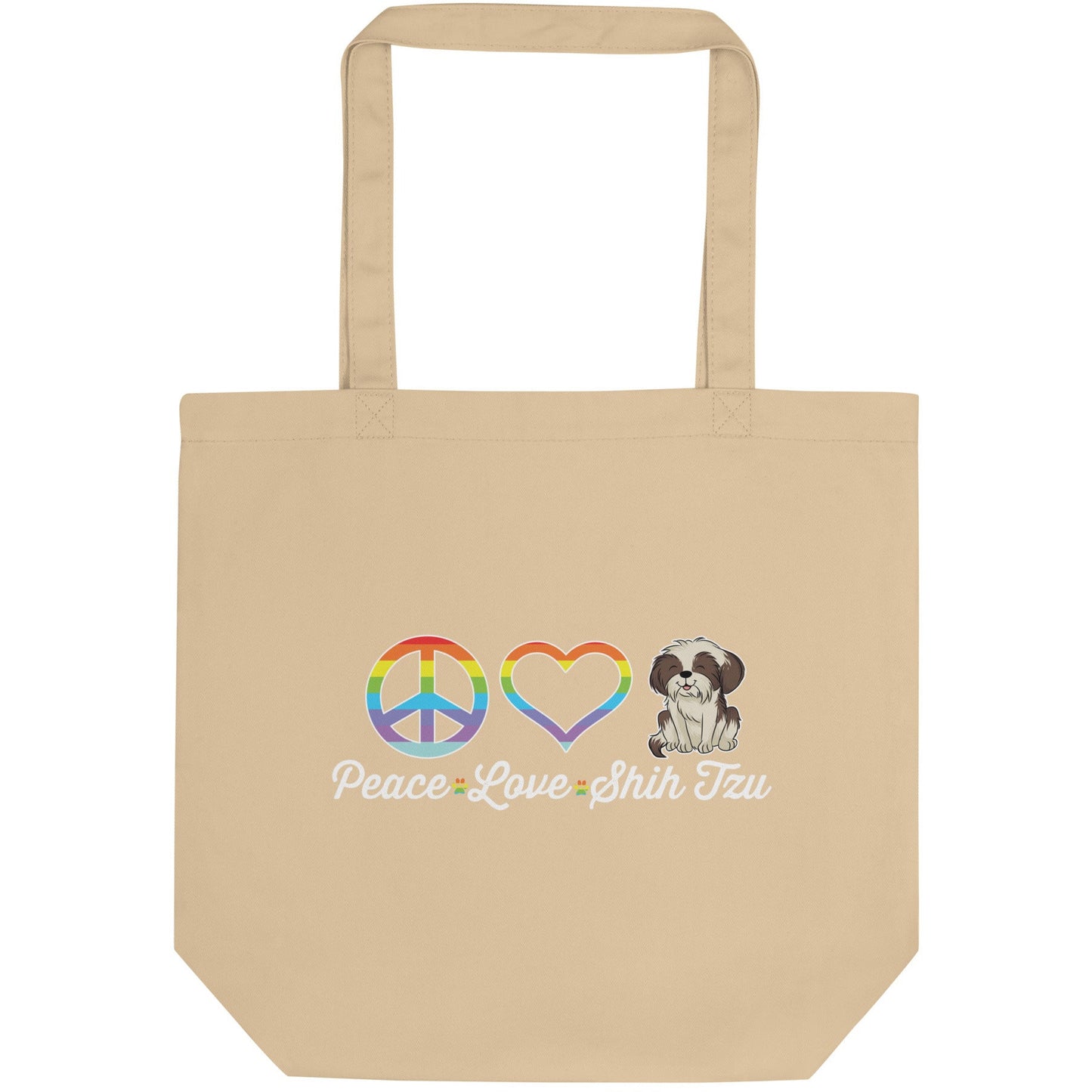 Peace Love Shih Tzu Eco Tote Bag