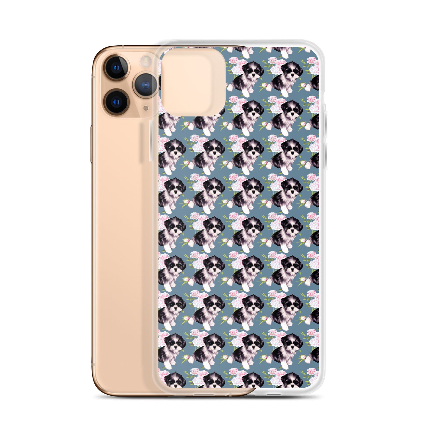 Victorian Roses and Shih Tzu iPhone Case