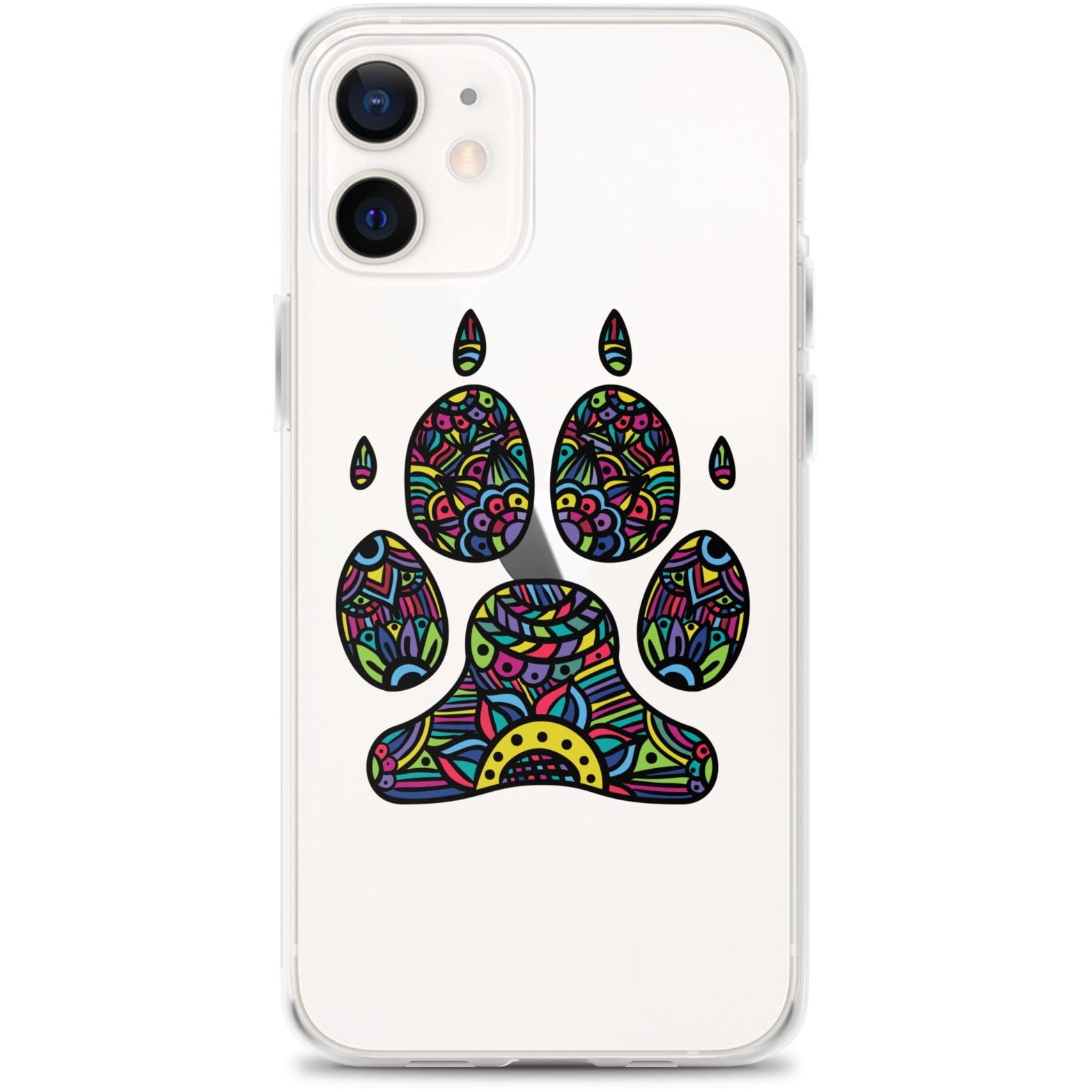 Bright Paw Print iPhone Case