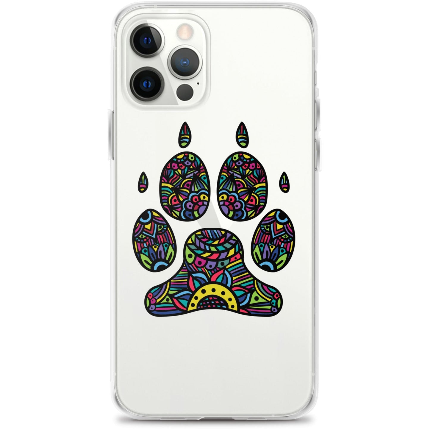 Bright Paw Print iPhone Case