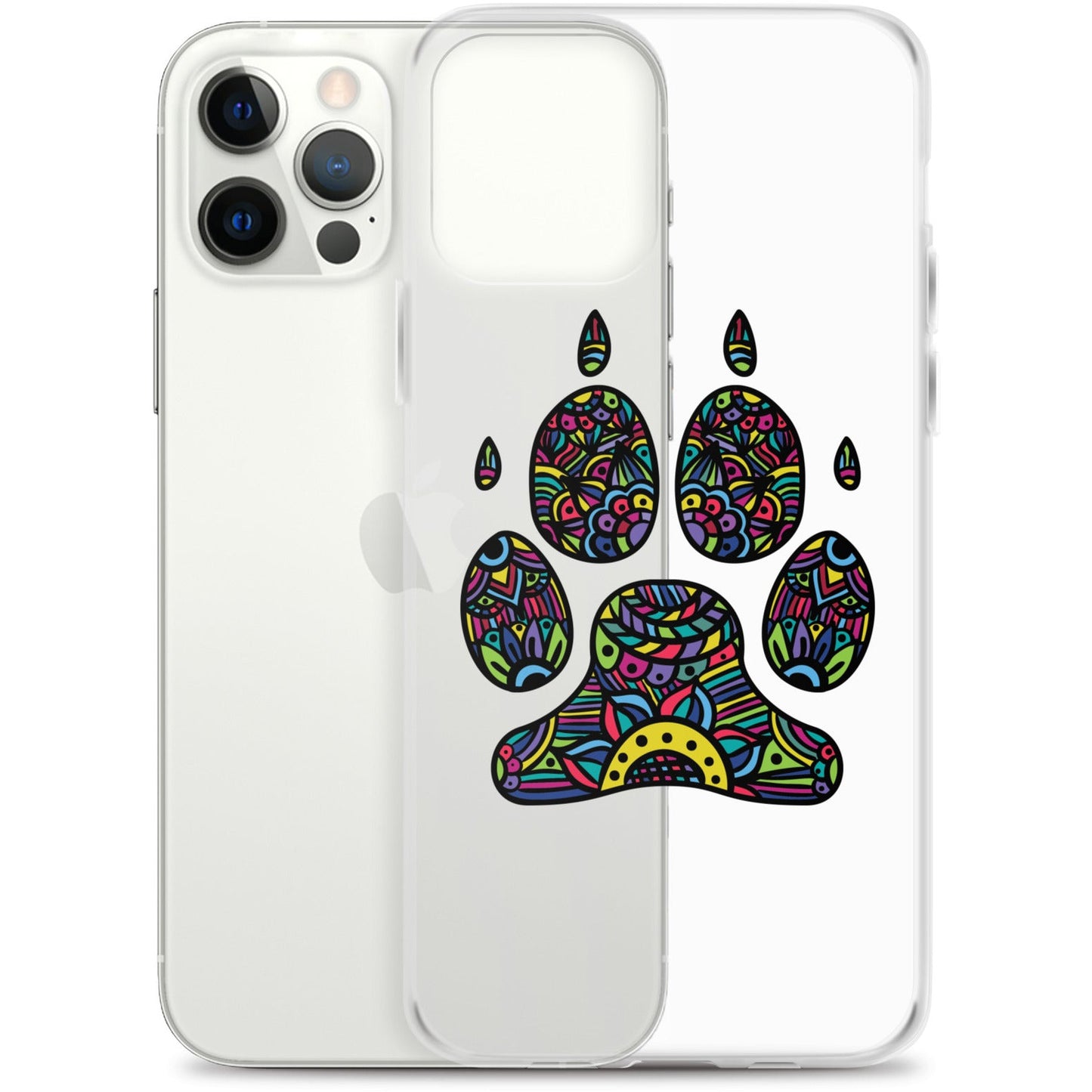 Bright Paw Print iPhone Case