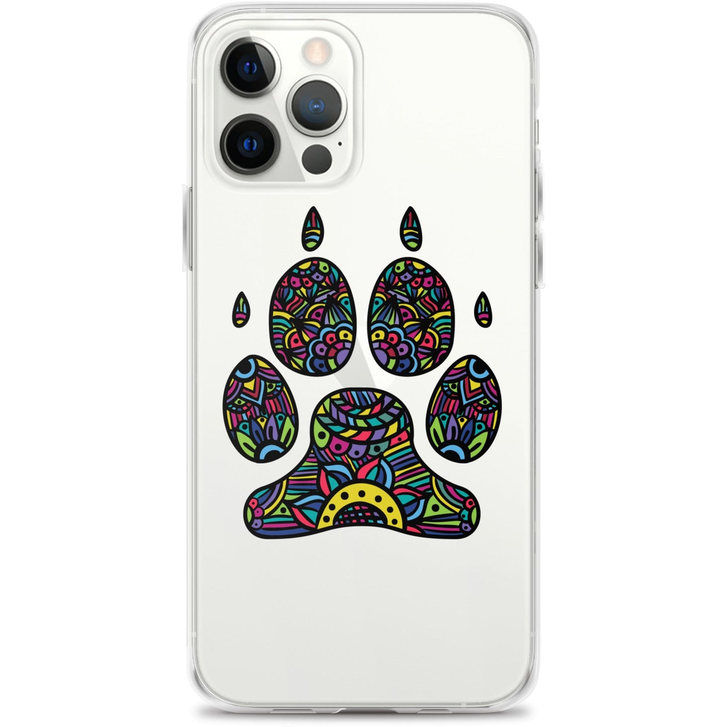 Bright Paw Print iPhone Case