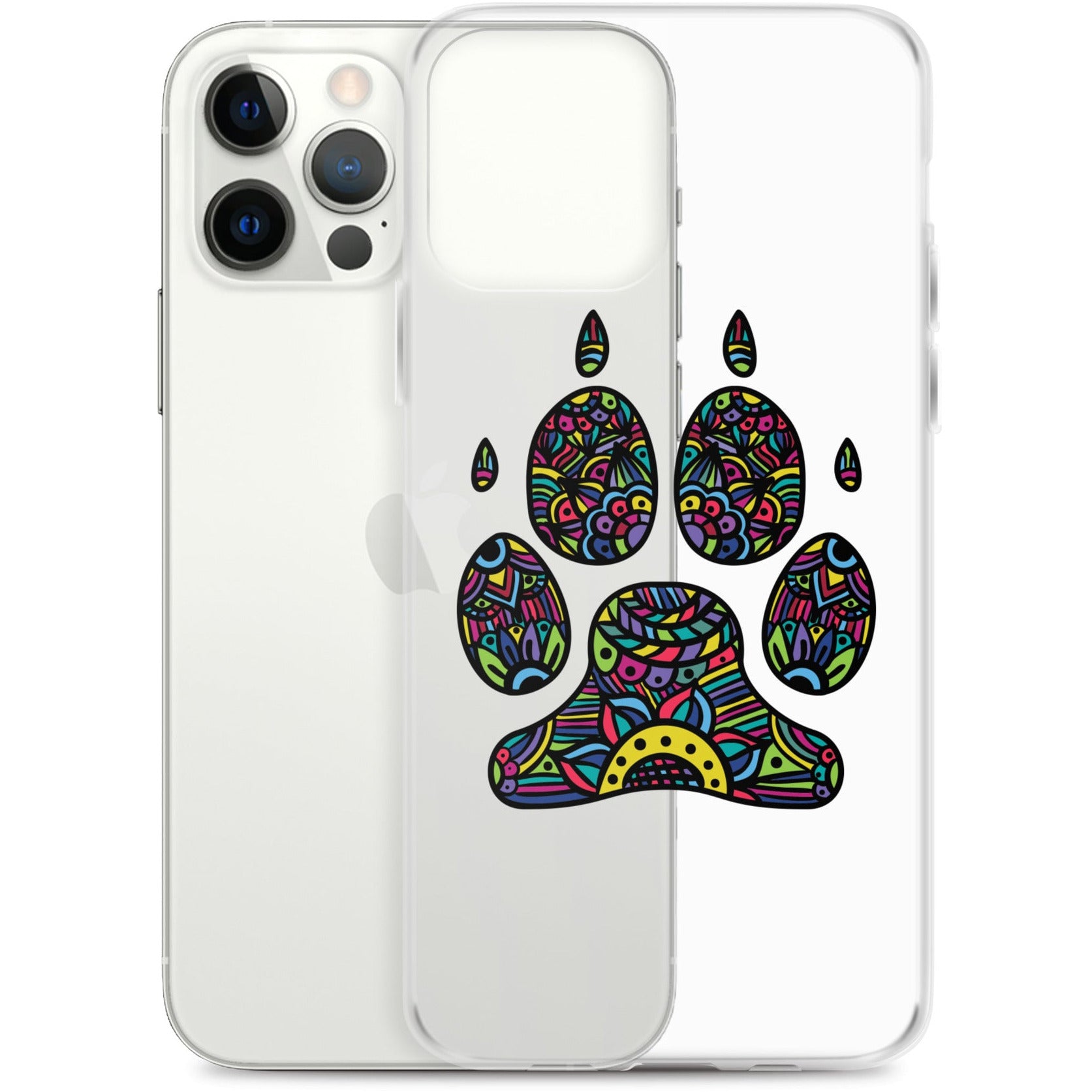 Bright Paw Print iPhone Case