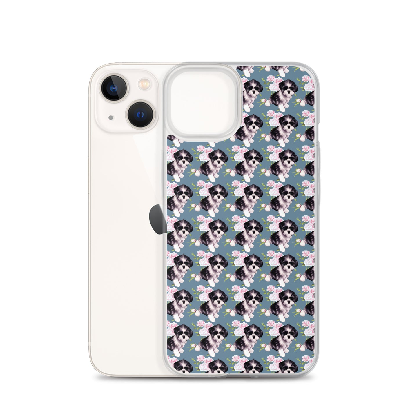 Victorian Roses and Shih Tzu iPhone Case