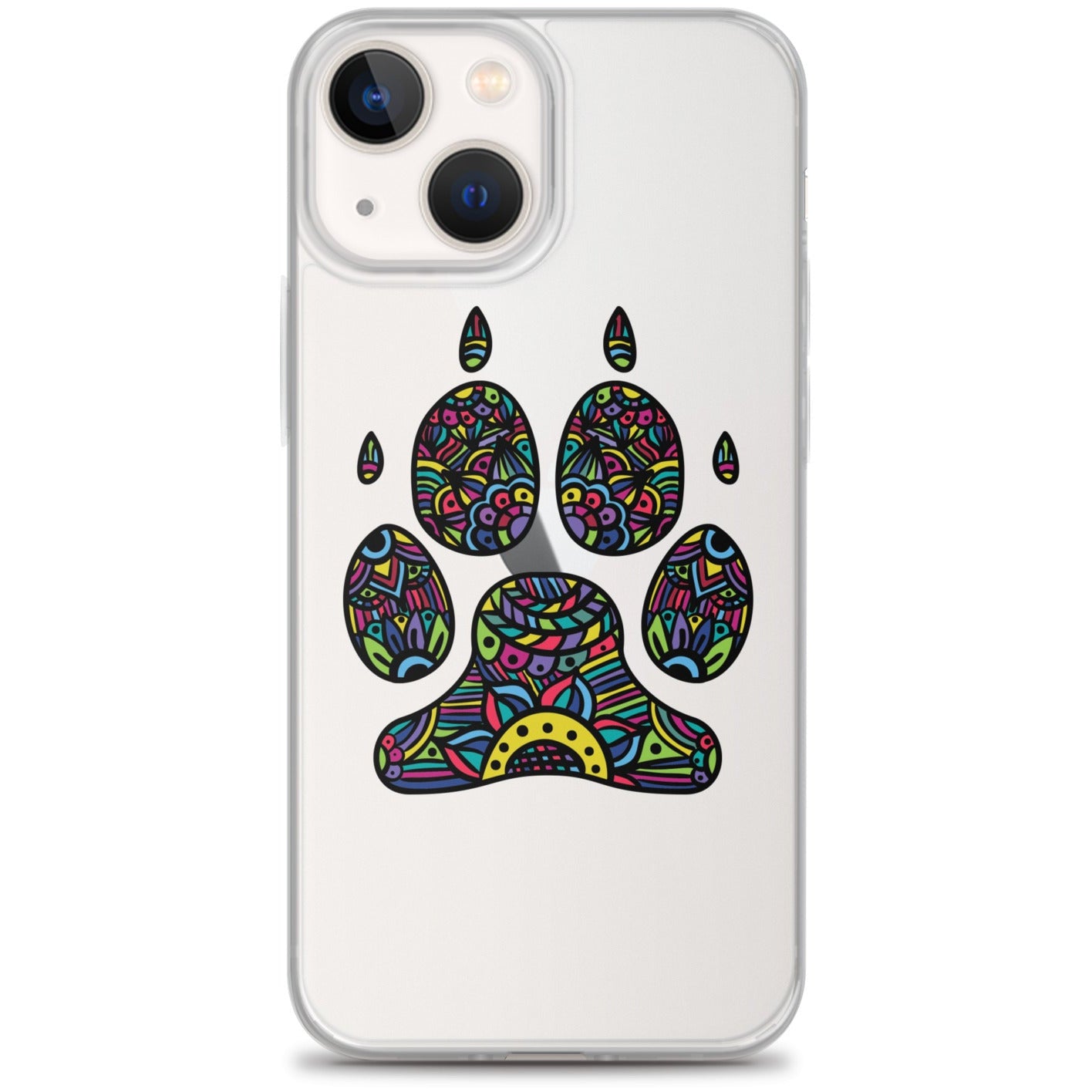 Bright Paw Print iPhone Case