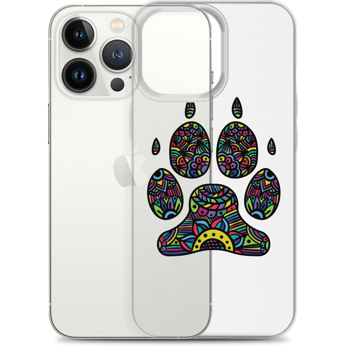 Bright Paw Print iPhone Case