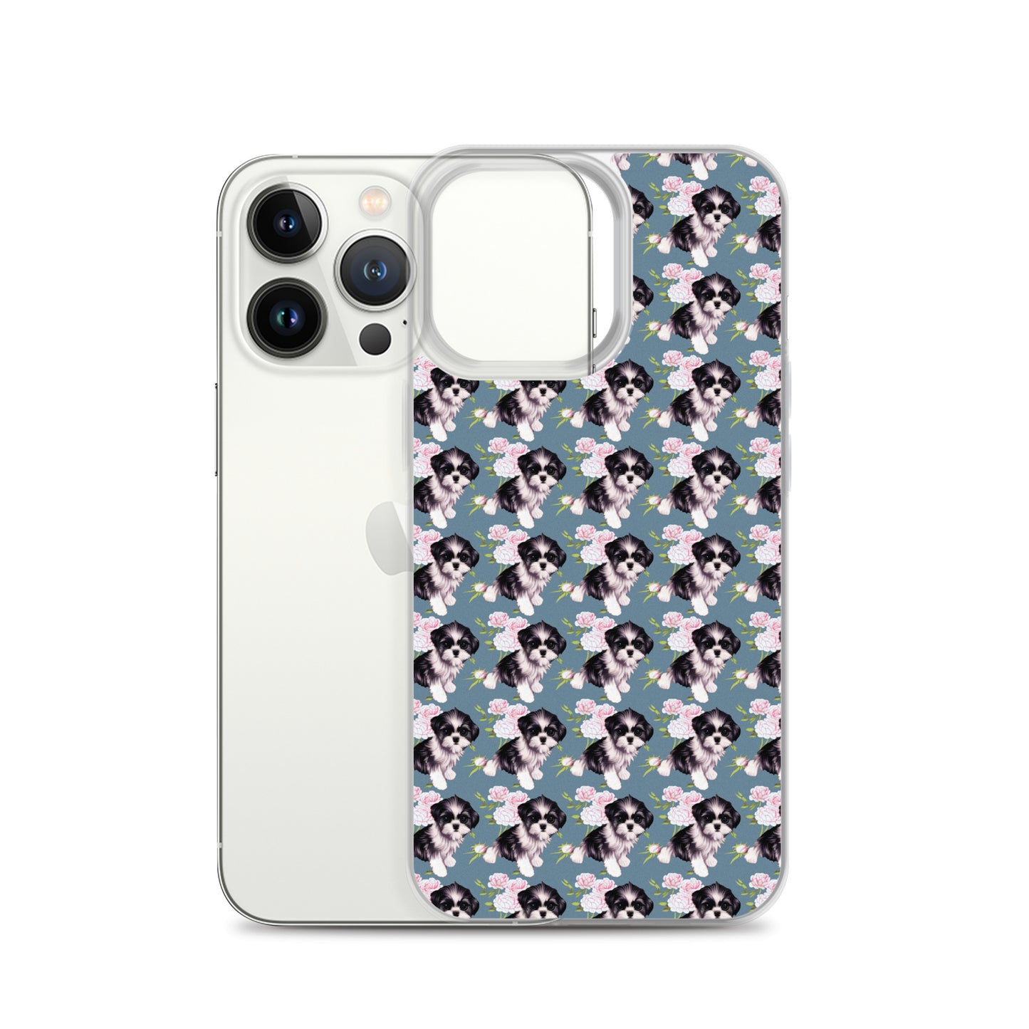 Victorian Roses and Shih Tzu iPhone Case