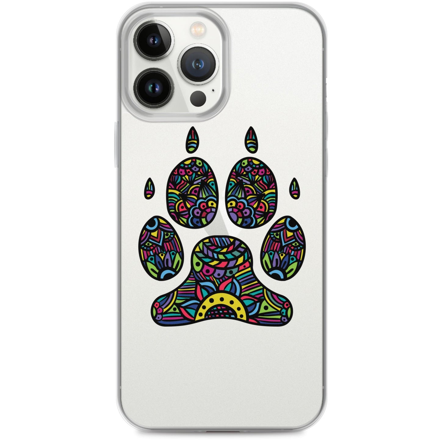 Bright Paw Print iPhone Case