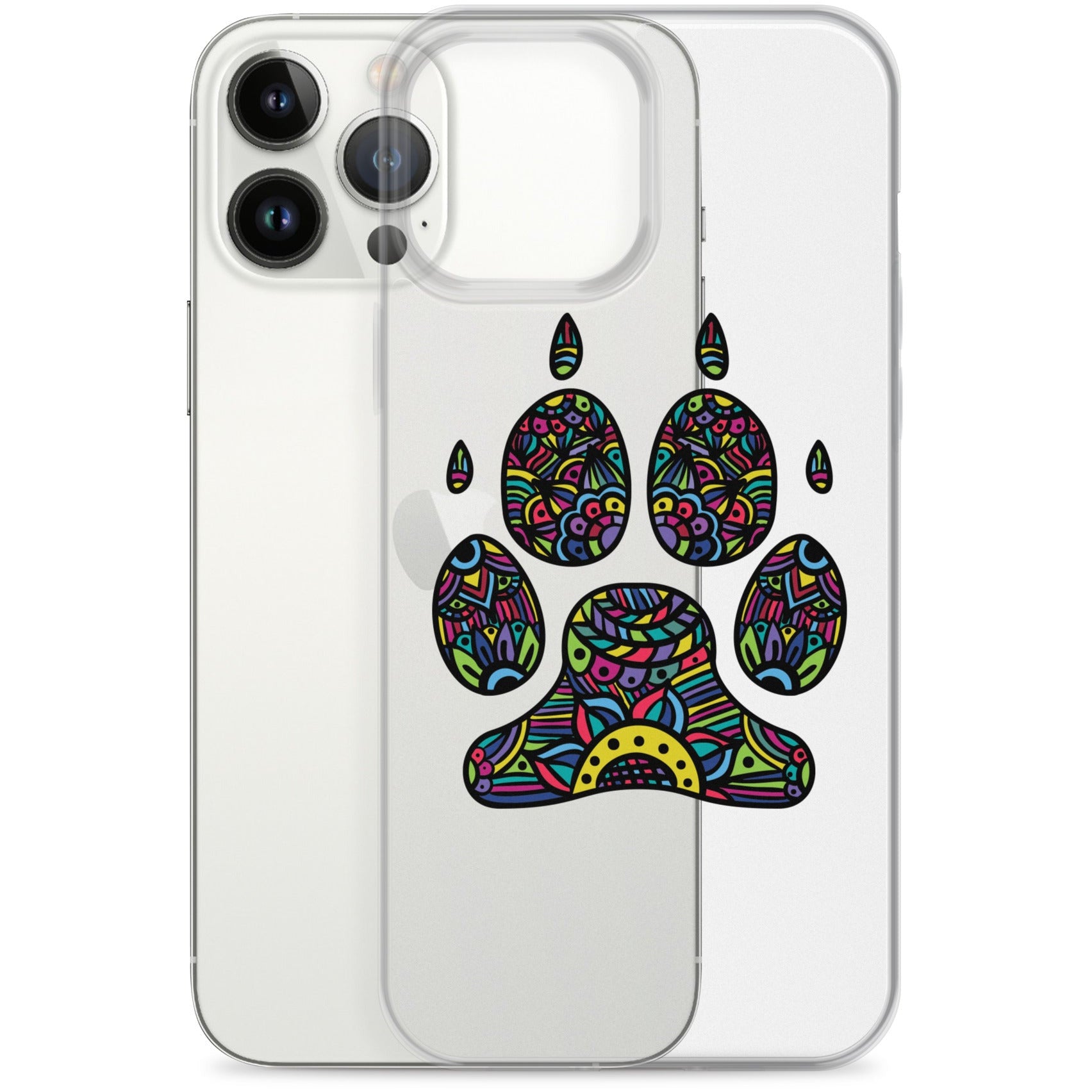 Bright Paw Print iPhone Case