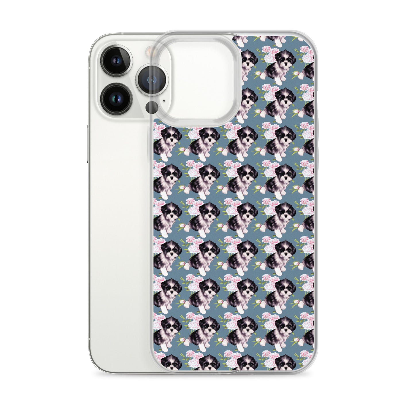 Victorian Roses and Shih Tzu iPhone Case