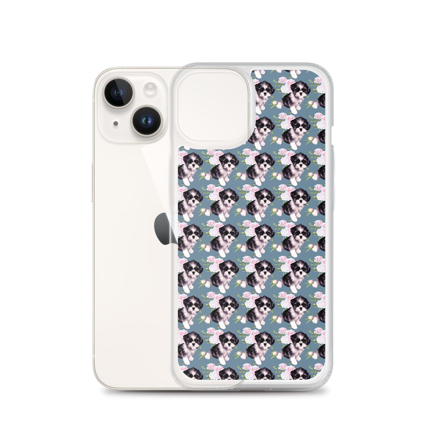 Victorian Roses and Shih Tzu iPhone Case