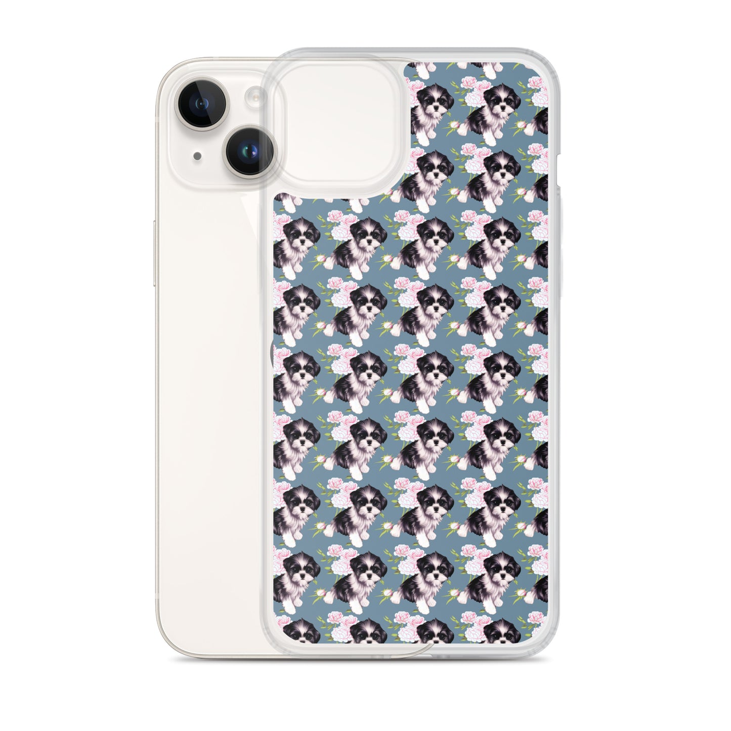 Victorian Roses and Shih Tzu iPhone Case