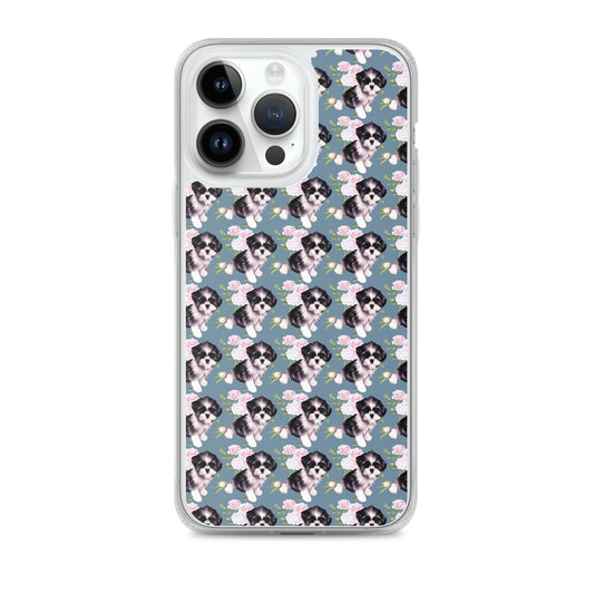 Victorian Roses and Shih Tzu iPhone Case