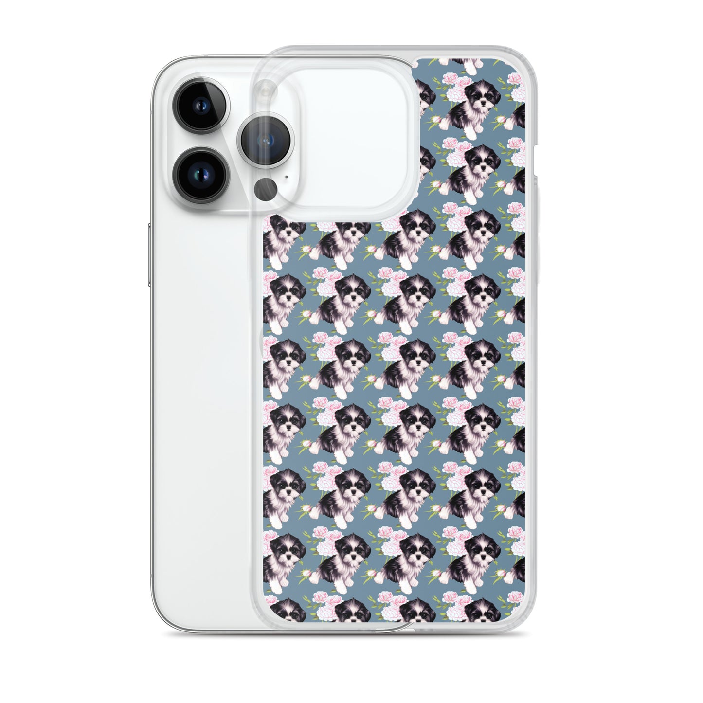 Victorian Roses and Shih Tzu iPhone Case