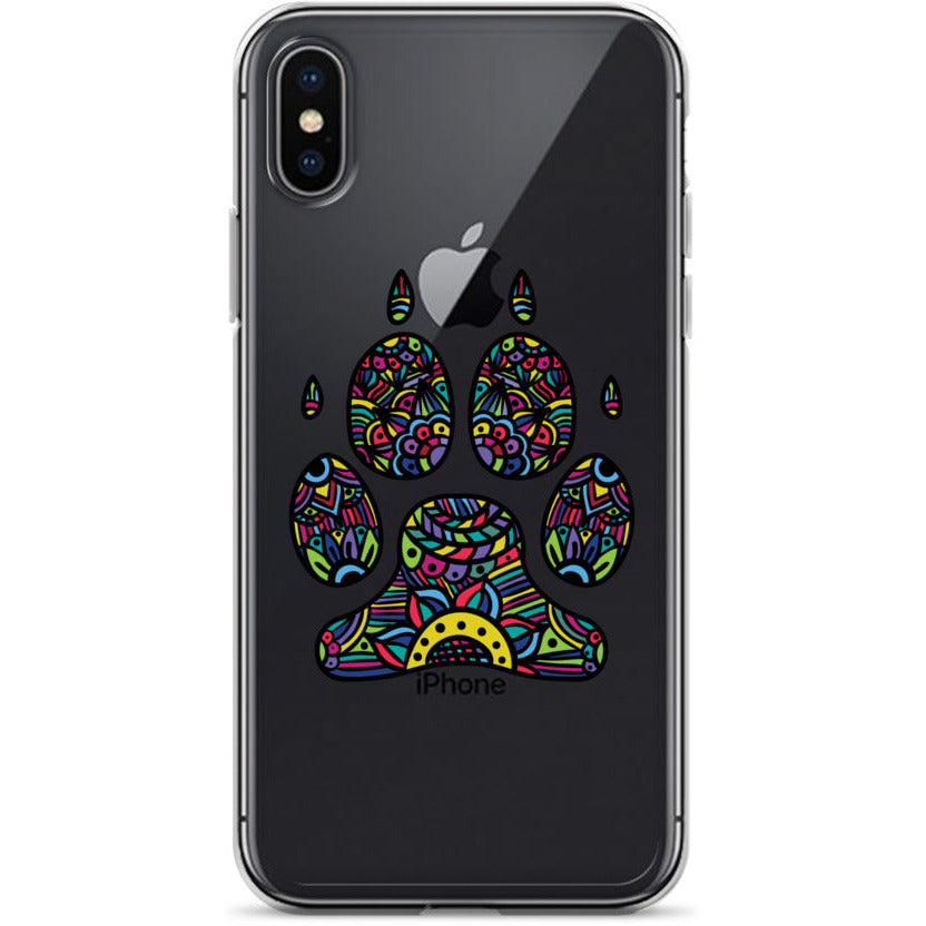 Bright Paw Print iPhone Case