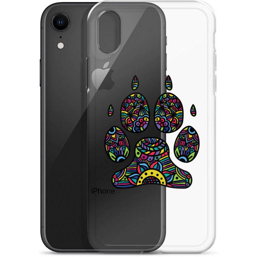 Bright Paw Print iPhone Case