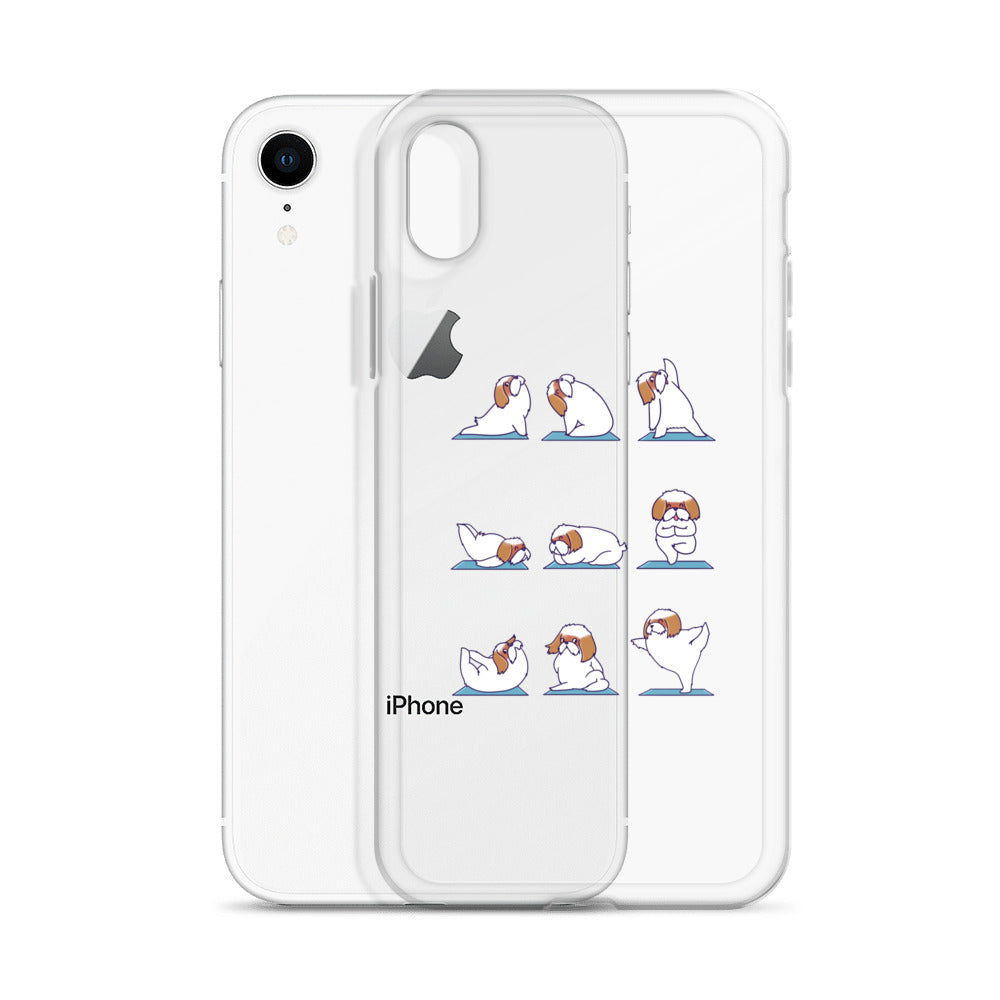 Shih Tzu Doing Yoga iPhone Case