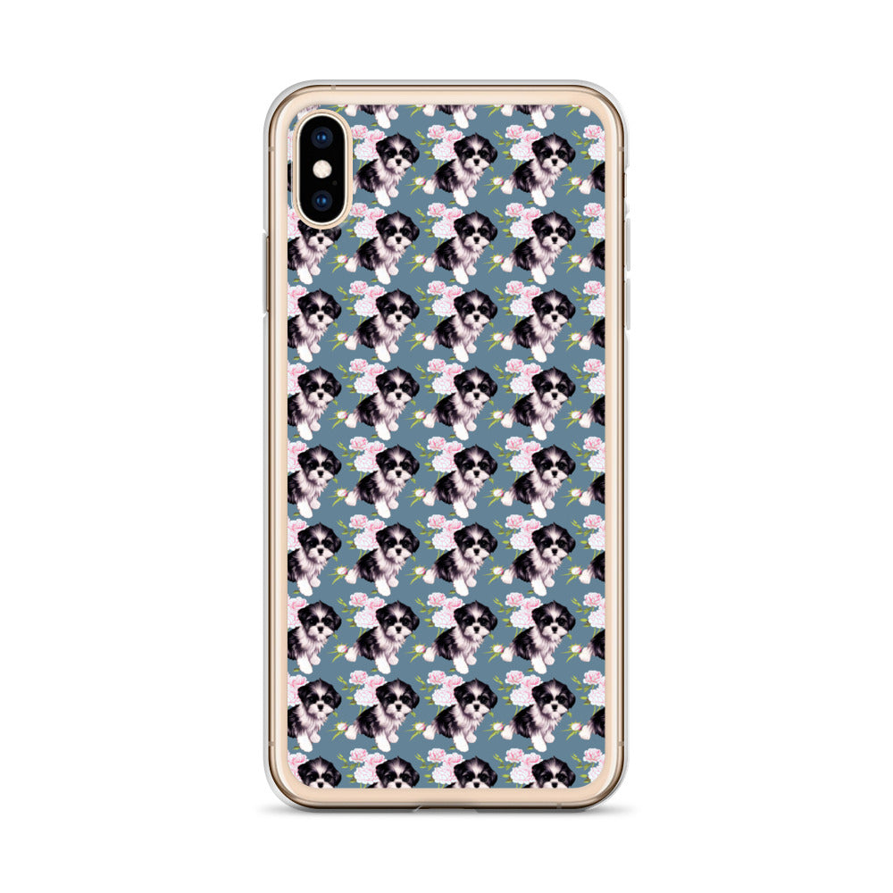 Victorian Roses and Shih Tzu iPhone Case