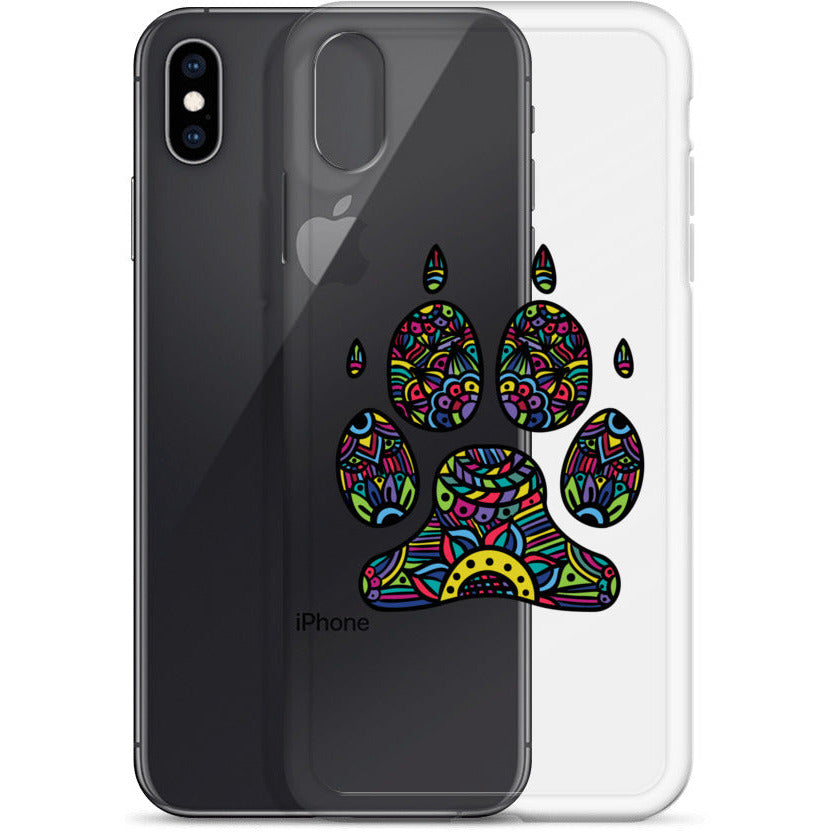 Bright Paw Print iPhone Case