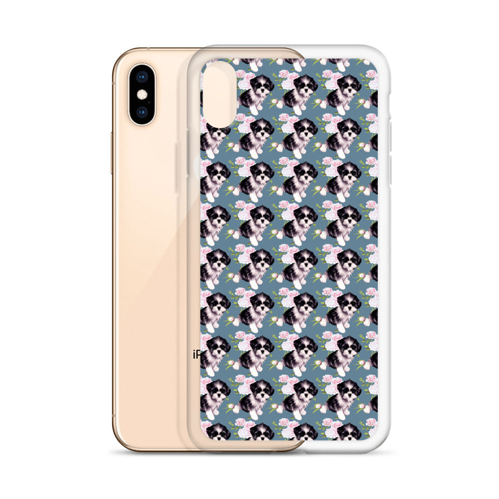 Victorian Roses and Shih Tzu iPhone Case