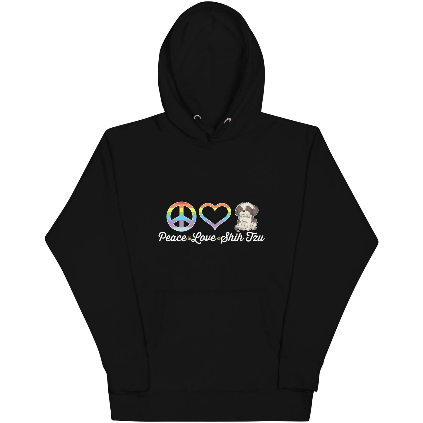 Peace Love Shih Tzu Unisex Hoodie