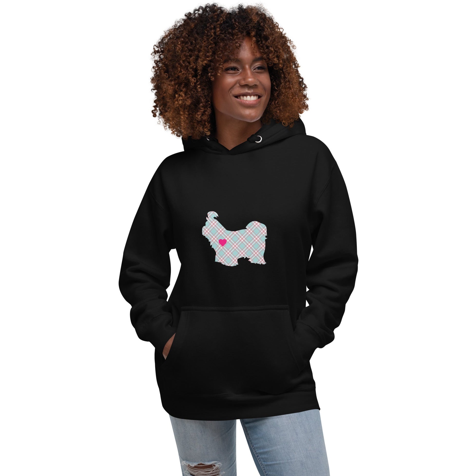 Tartan Plaid Shih Tzu Unisex Hoodie