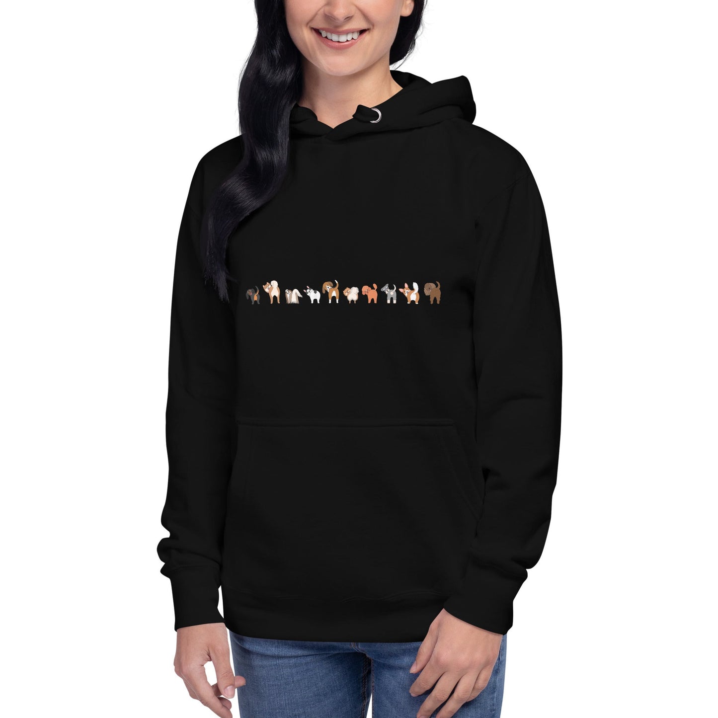 Dog Bootie Wagging Unisex Hoodie