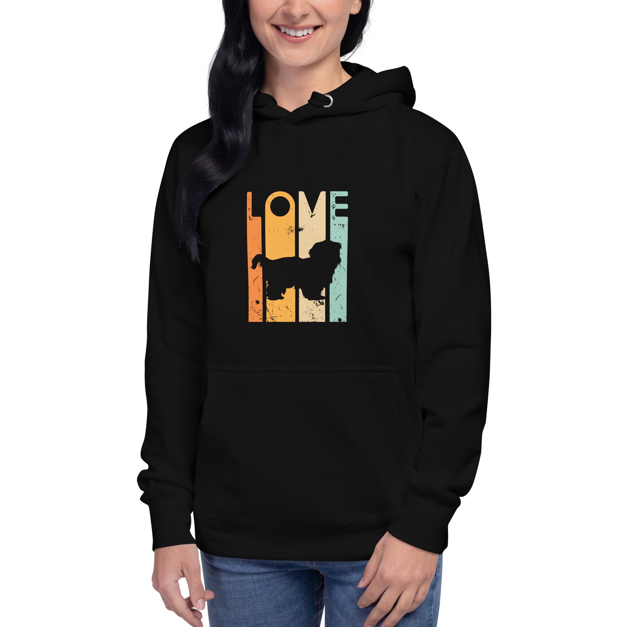 Love Shih Tzu  Retro 1970's Style Unisex Hoodie