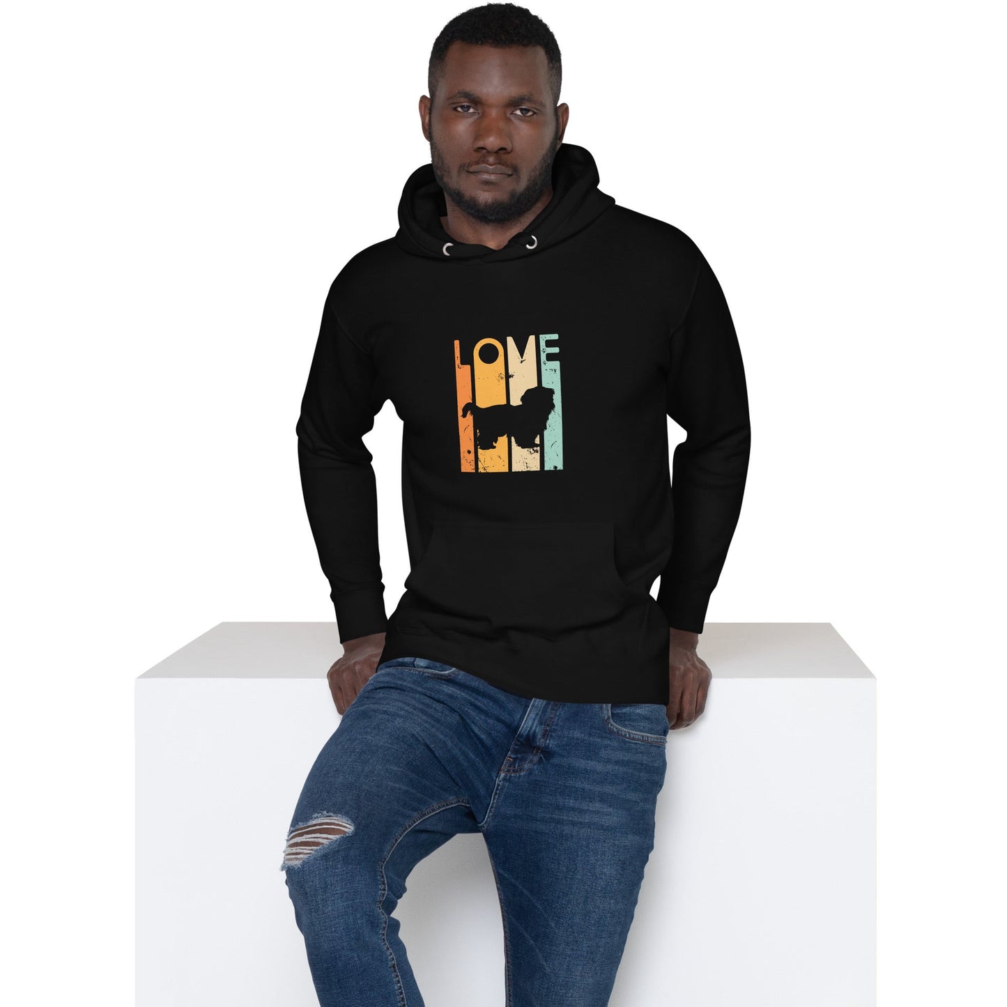 Love Shih Tzu  Retro 1970's Style Unisex Hoodie