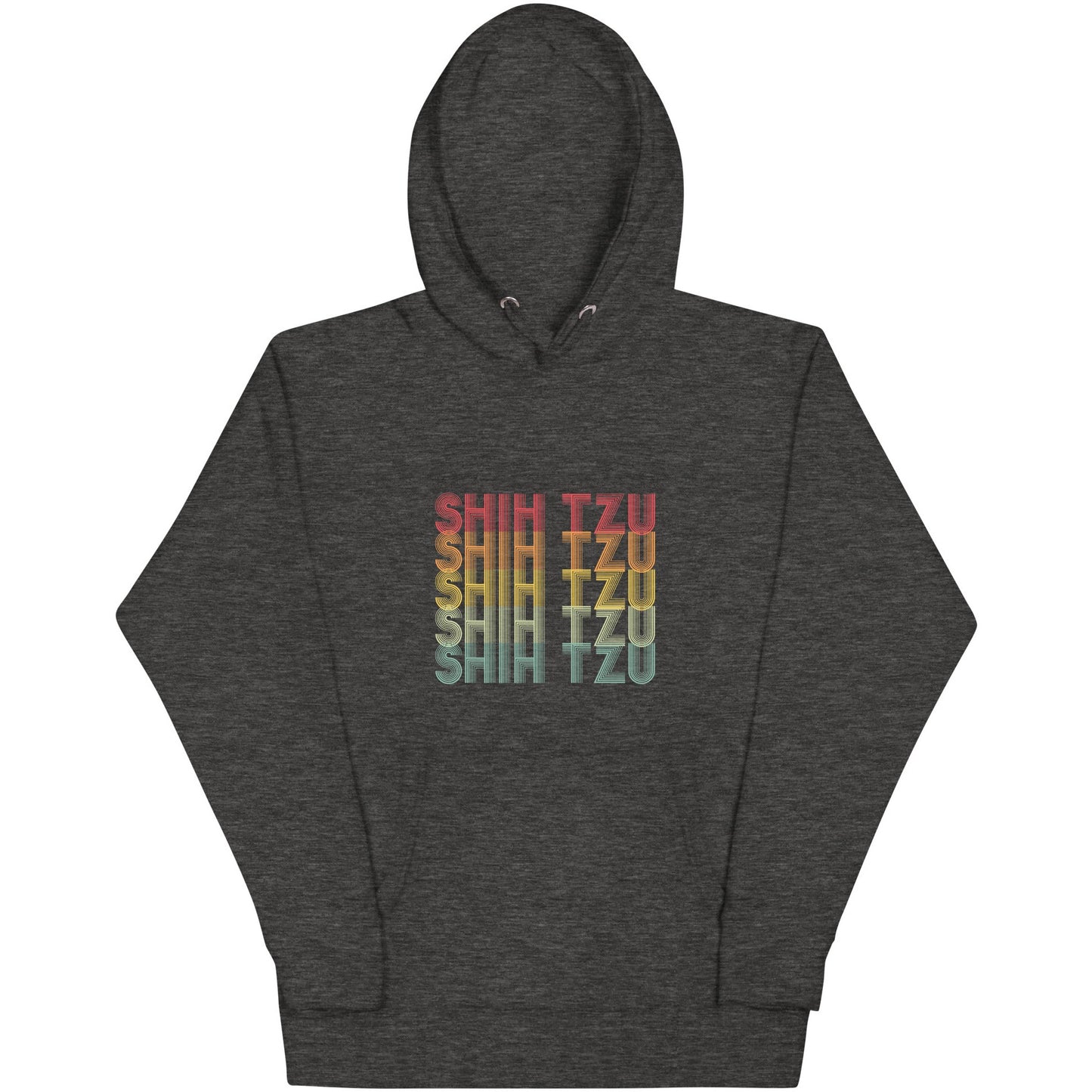 Shih Tzu Typographical Retro Unisex Hoodie