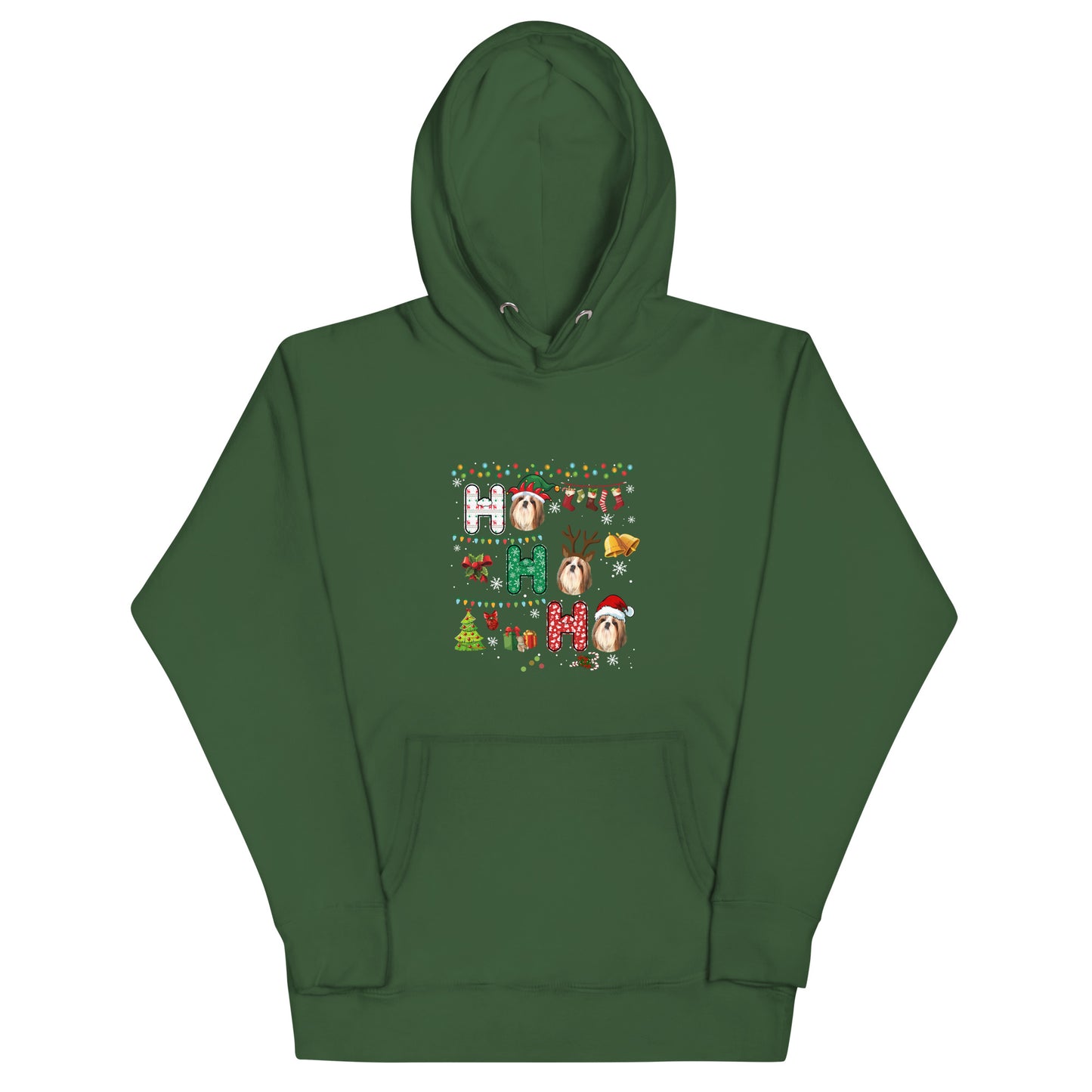 Ho Ho Ho Shih Tzu Unisex Hoodie