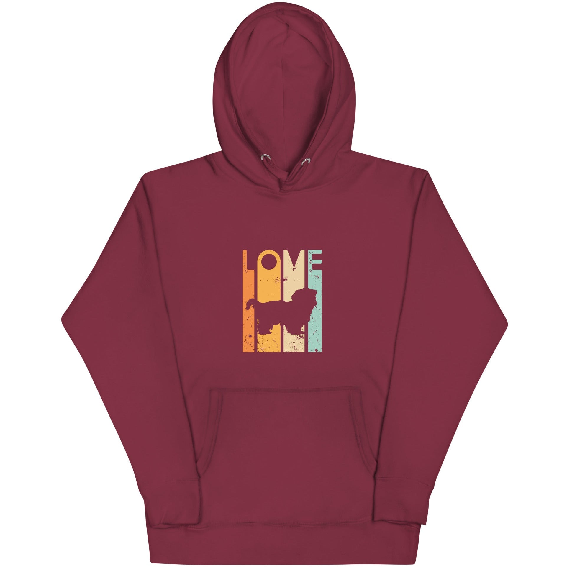 Love Shih Tzu  Retro 1970's Style Unisex Hoodie