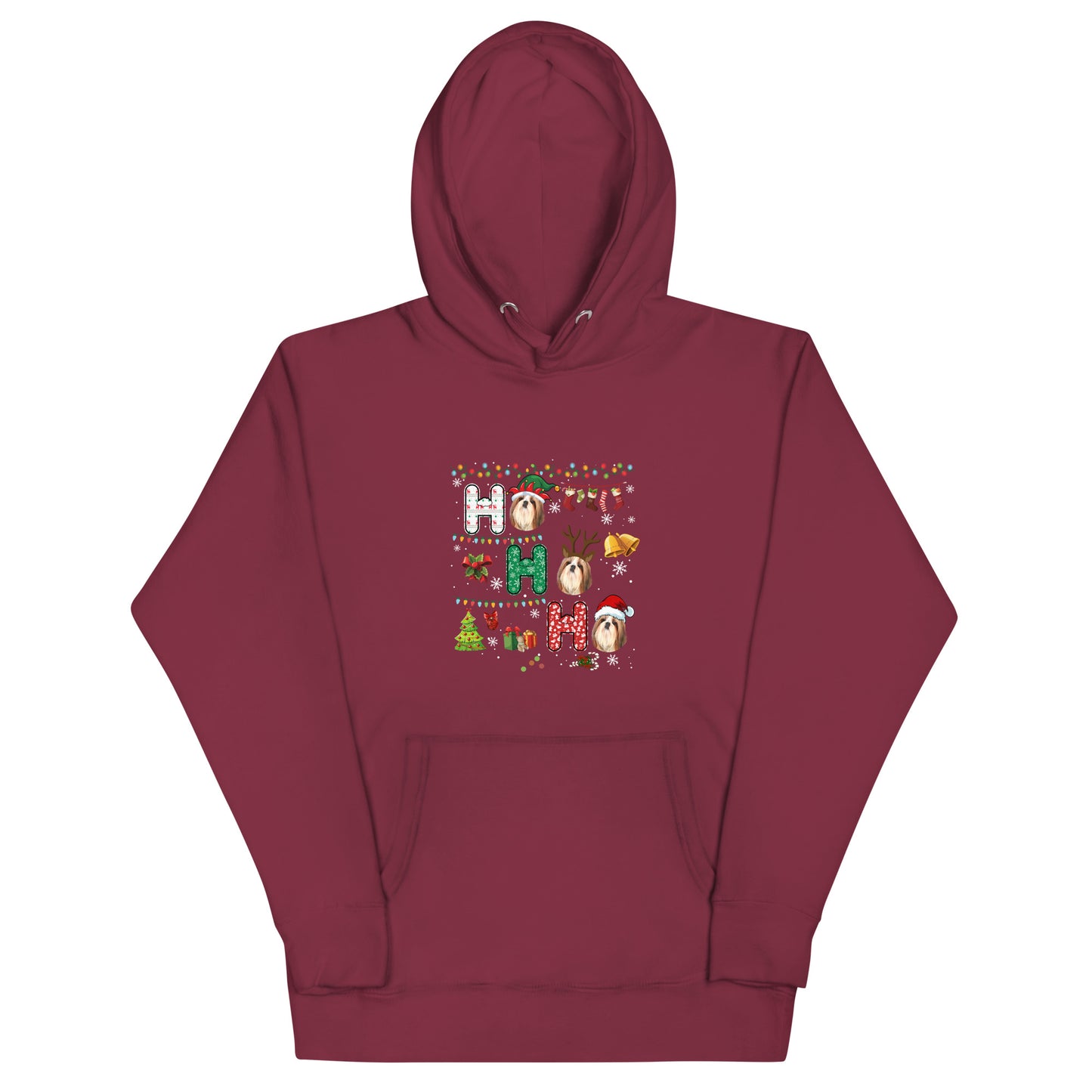 Ho Ho Ho Shih Tzu Unisex Hoodie