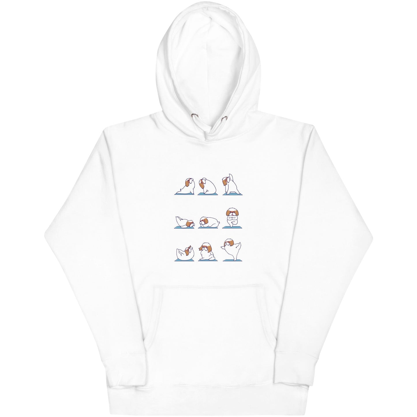 Shih Tzu Doing Yoga Unisex Hoodie