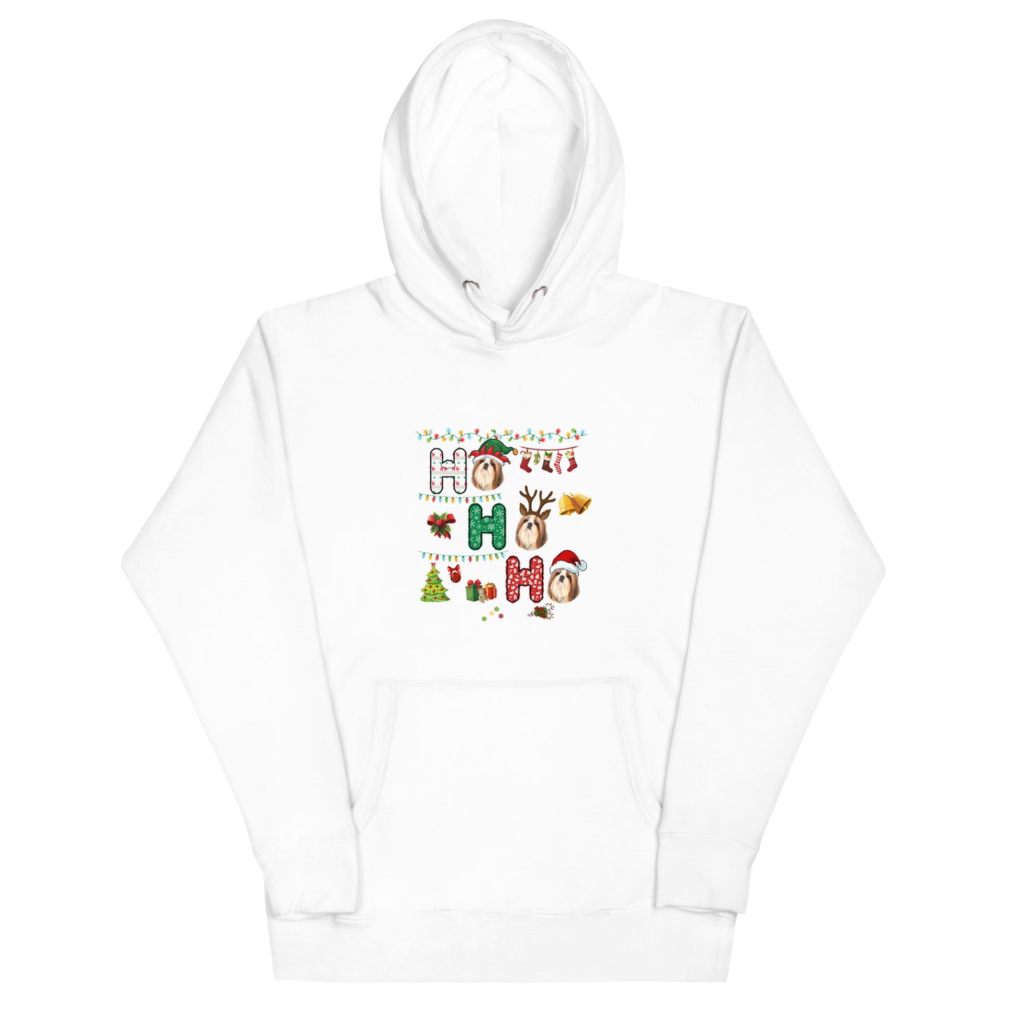 Ho Ho Ho Shih Tzu Unisex Hoodie