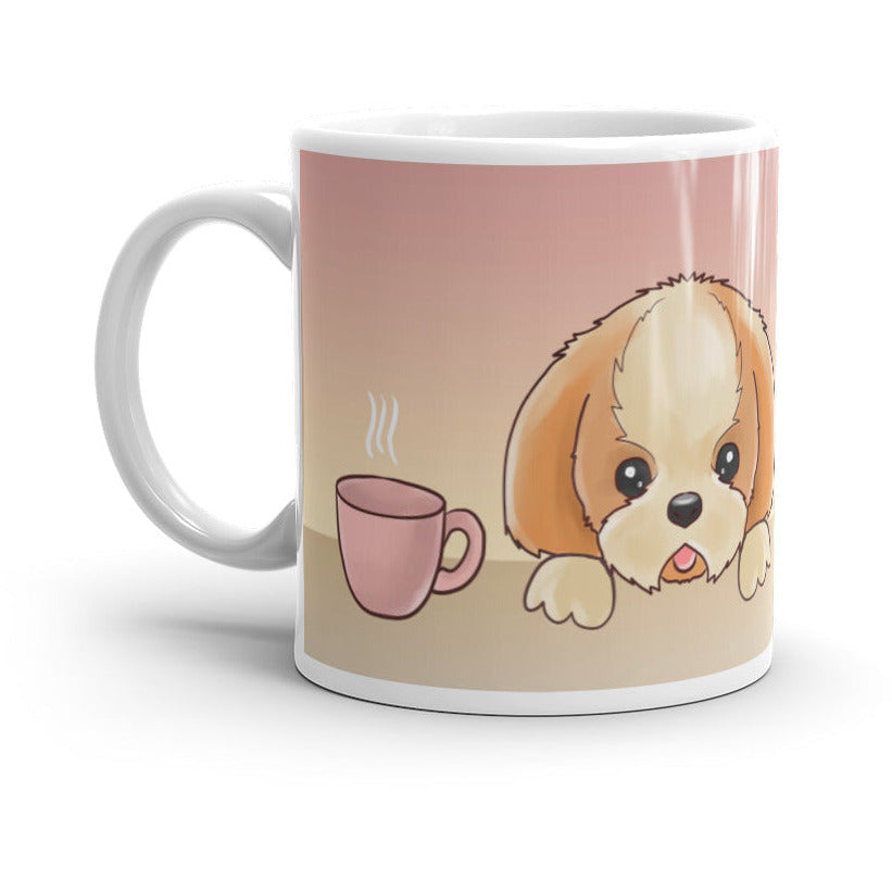 Shih Tzu is My Cup of Tea White glossy mug