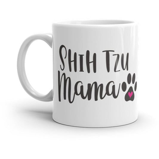 Shih Tzu Mama White glossy mug