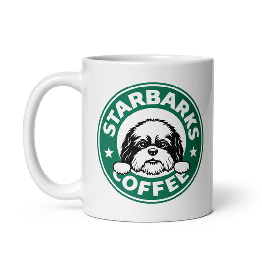 Starbarks White glossy mug