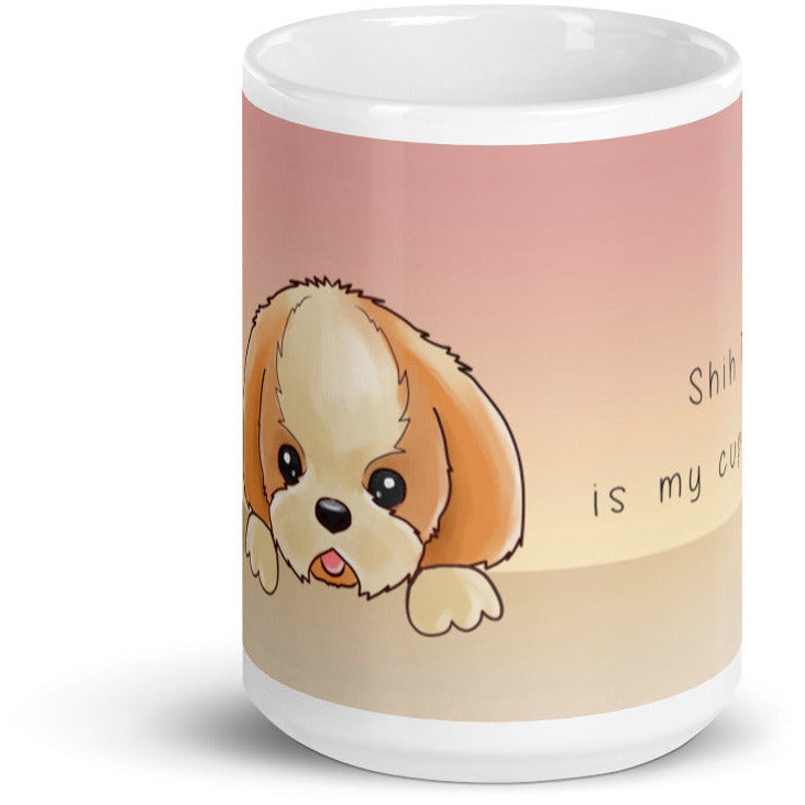 Shih Tzu is My Cup of Tea White glossy mug