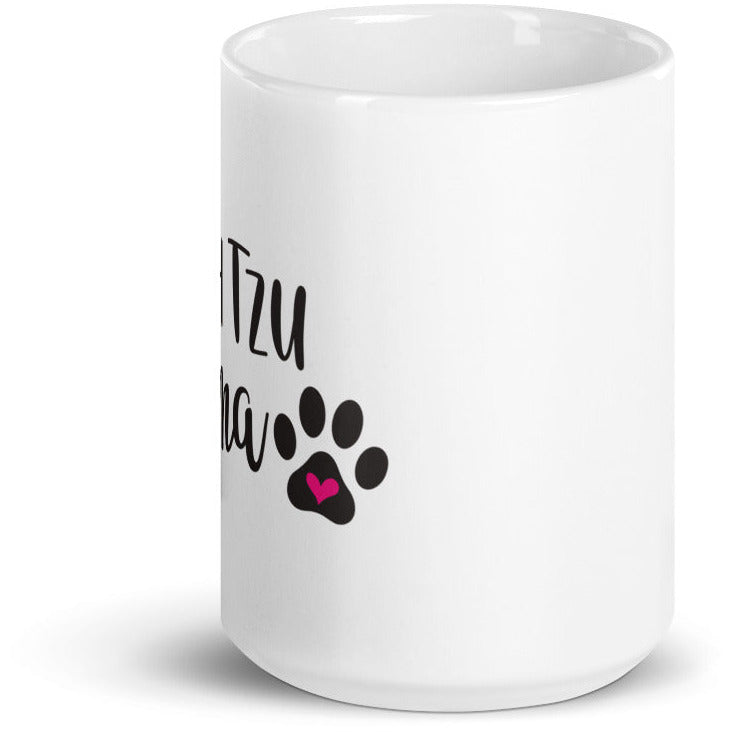 Shih Tzu Mama White glossy mug