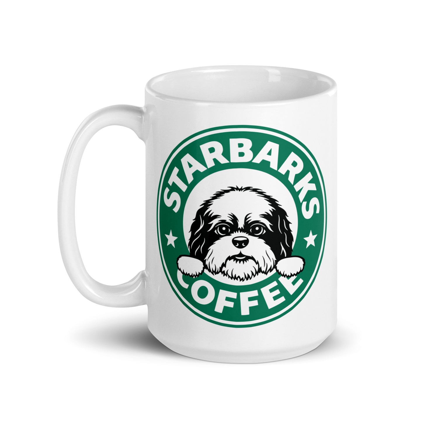 Starbarks White glossy mug