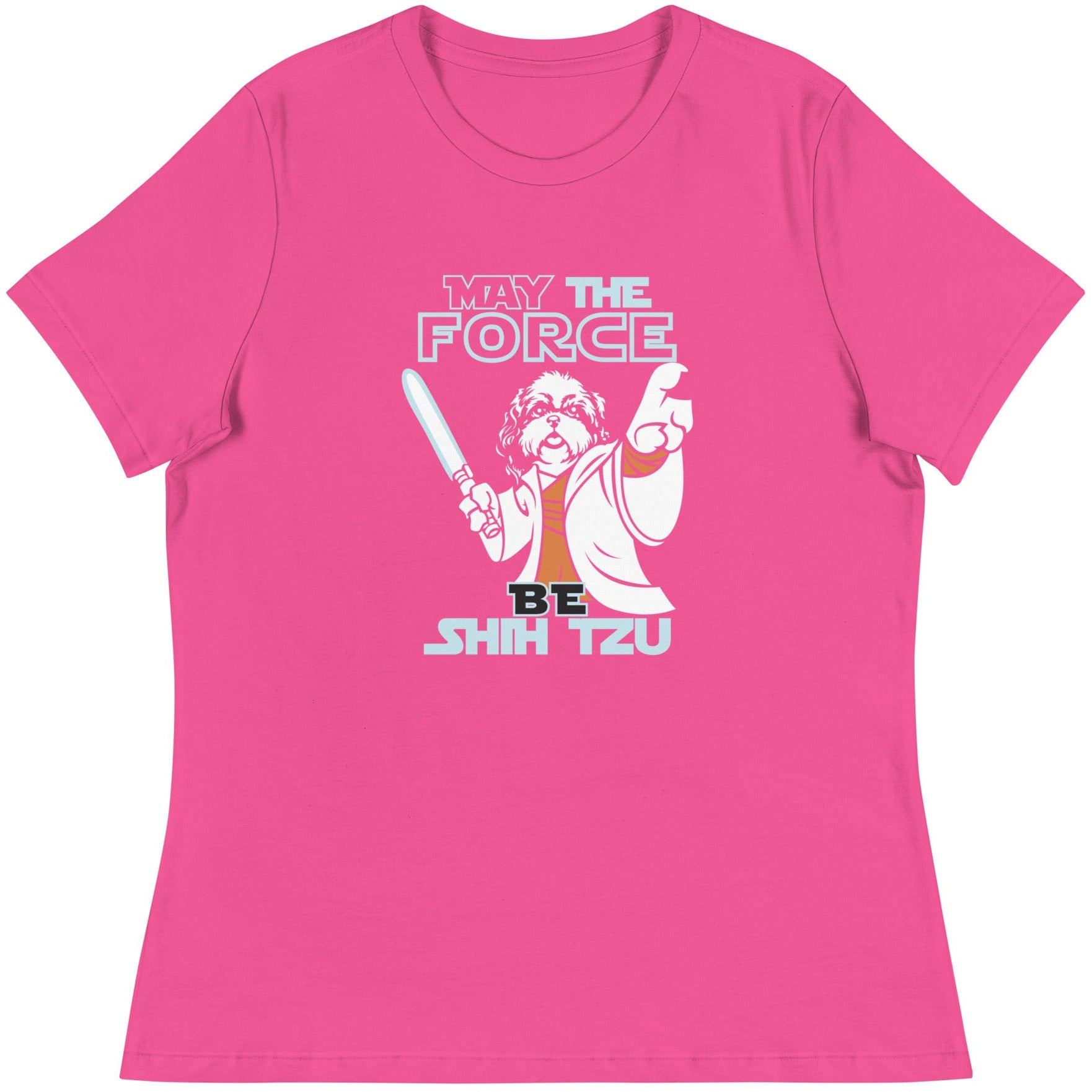 May the Force be Shih Tzu Women's Relaxed T-Shirt