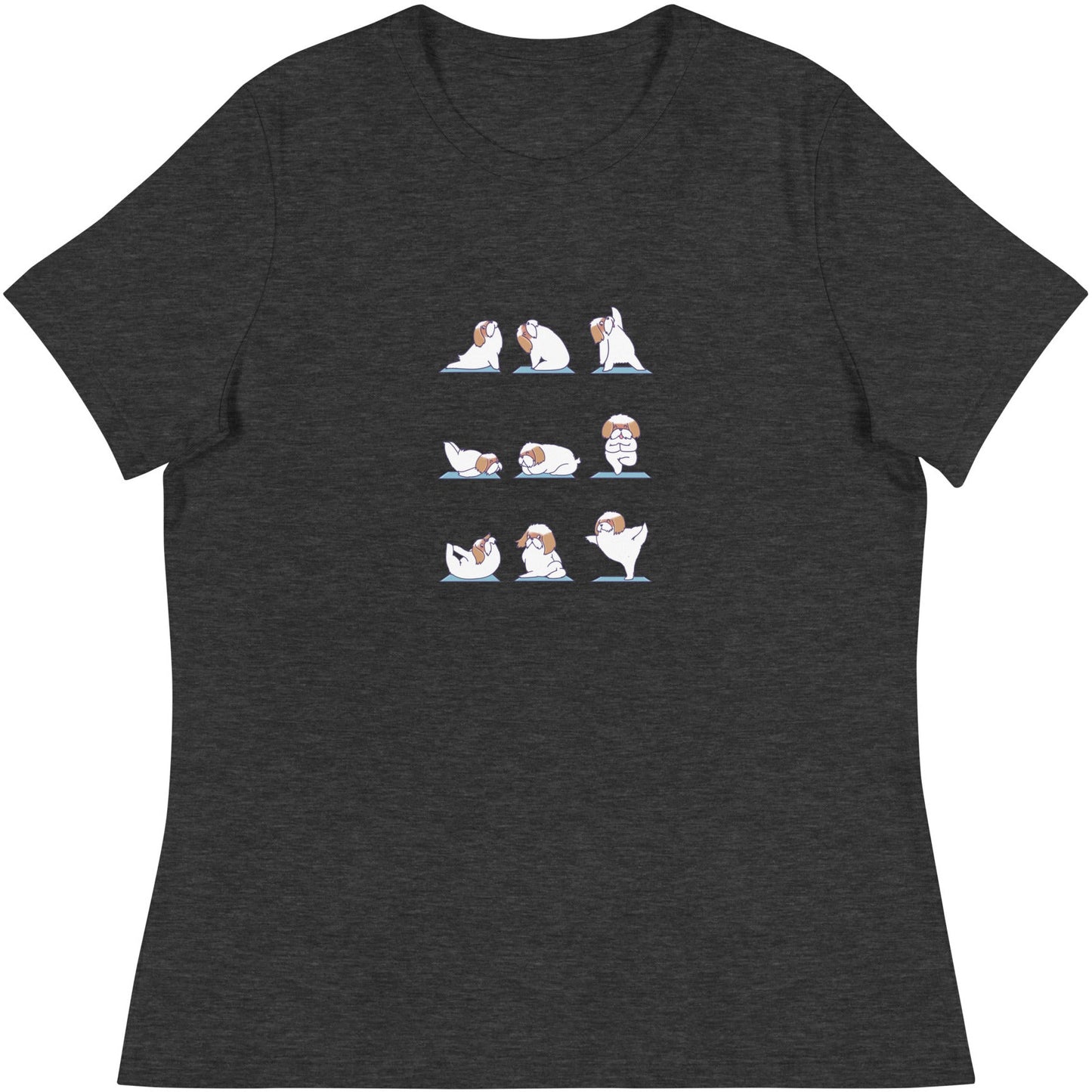 Shih Tzu Doing Yoga Women's Relaxed T-Shirt